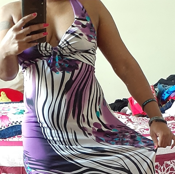 Halter Maxi Summer Dress - Picture 1 of 9